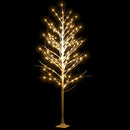 vidaXL fehér LED-es nyírfa 240 meleg fehér LED-del 300 cm