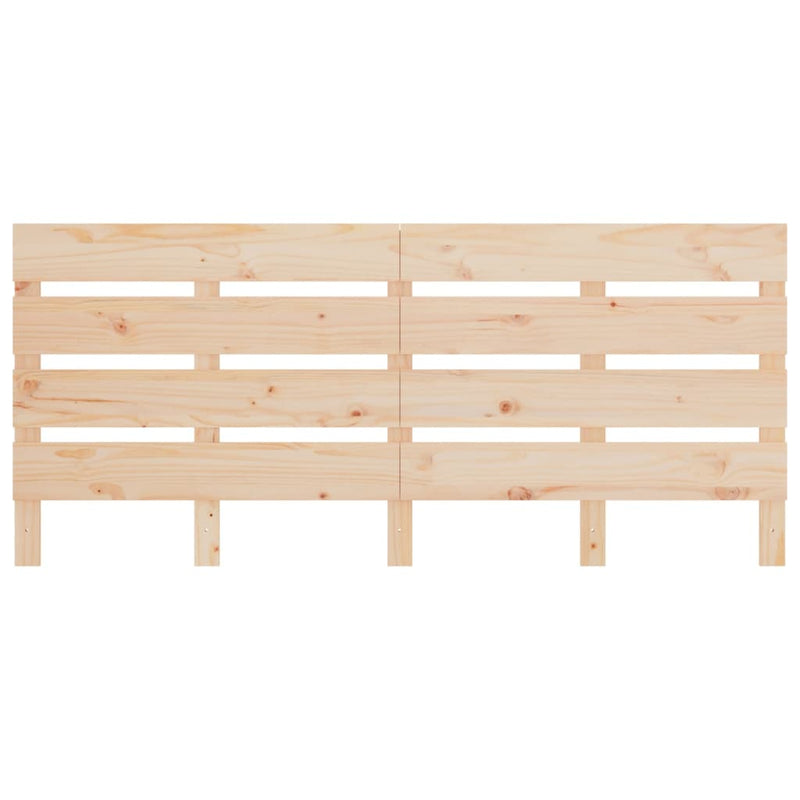 vidaXL tömör fenyőfa fejtámla 120x3x80 cm