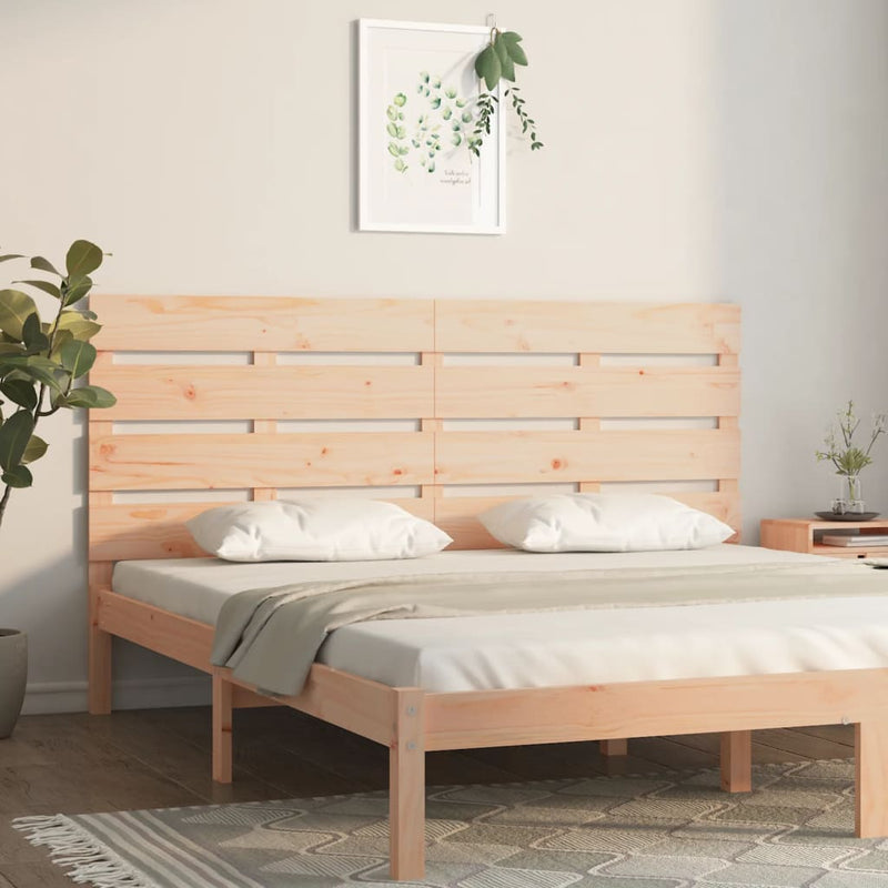 vidaXL tömör fenyőfa fejtámla 120x3x80 cm