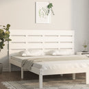 vidaXL fehér tömör fenyőfa fejtámla 140 x 3 x 80 cm