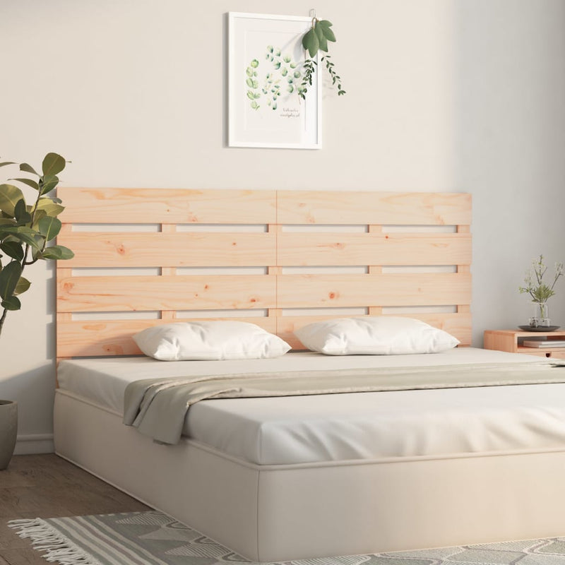 vidaXL tömör fenyőfa fejtámla 200 x 3 x 80 cm