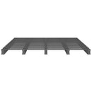 vidaXL szürke tömör fenyőfa raklapágy 150 x 200 cm (King Size)
