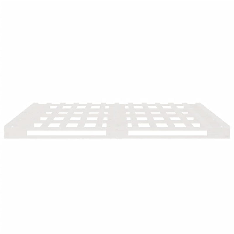 vidaXL fehér tömör fenyőfa raklapágy 200 x 200 cm