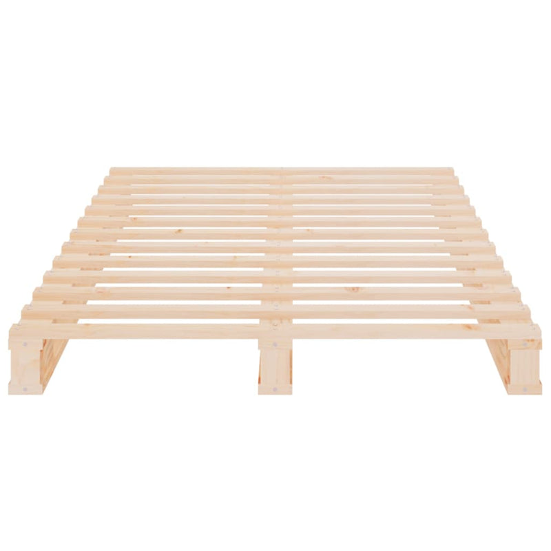 vidaXL tömör fenyőfa raklapágy 75 x 190 cm (Small Single)
