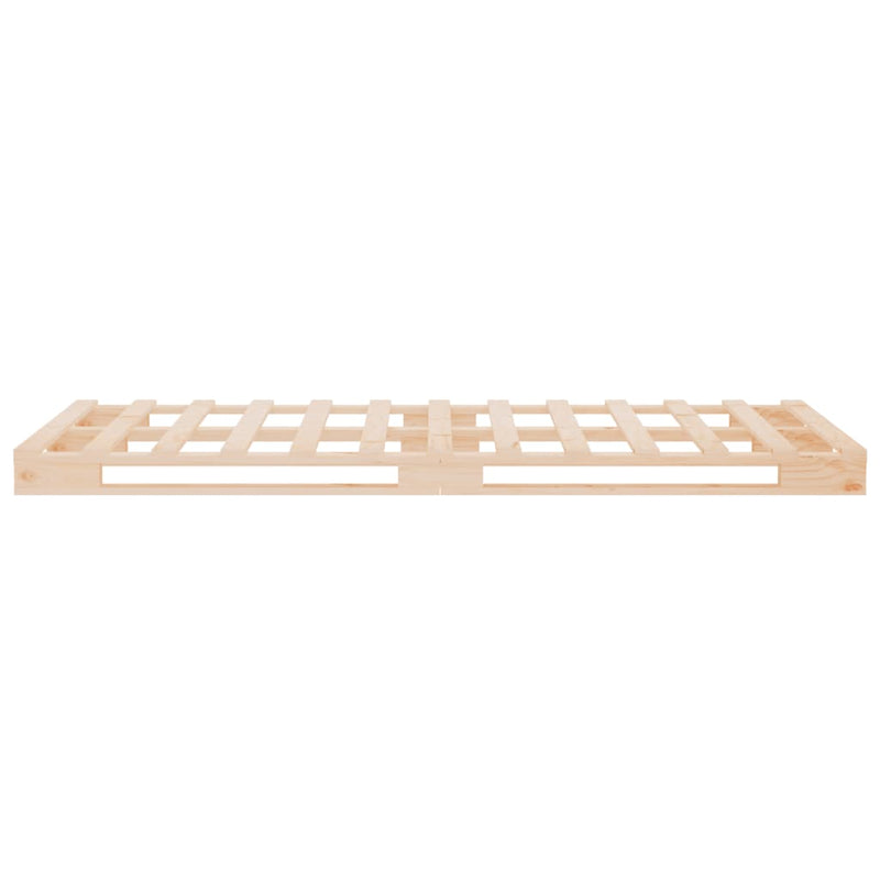 vidaXL tömör fenyőfa raklapágy 75 x 190 cm (Small Single)