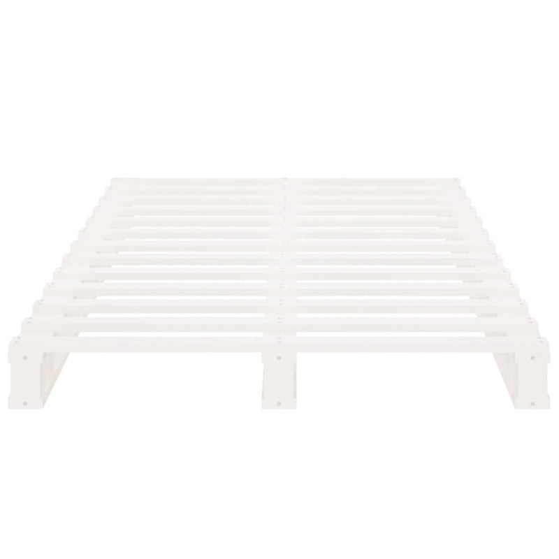 vidaXL fehér tömör fenyőfa raklapágy 75 x 190 cm (Small Single)