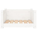 vidaXL tömör fenyőfa kutyafekhely fehér 55,5 x 45,5 x 28 cm