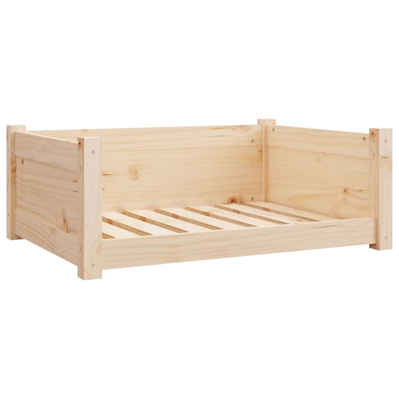 vidaXL tömör fenyőfa kutyaágy 75,5x55,5x28 cm