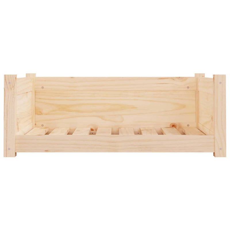 vidaXL tömör fenyőfa kutyaágy 75,5x55,5x28 cm