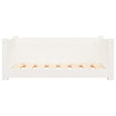 vidaXL fehér tömör fenyőfa kutyaágy 75,5x55,5x28 cm