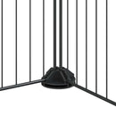 vidaXL 12 paneles fekete acél kisállatketrec ajtóval, 35 x 35 cm