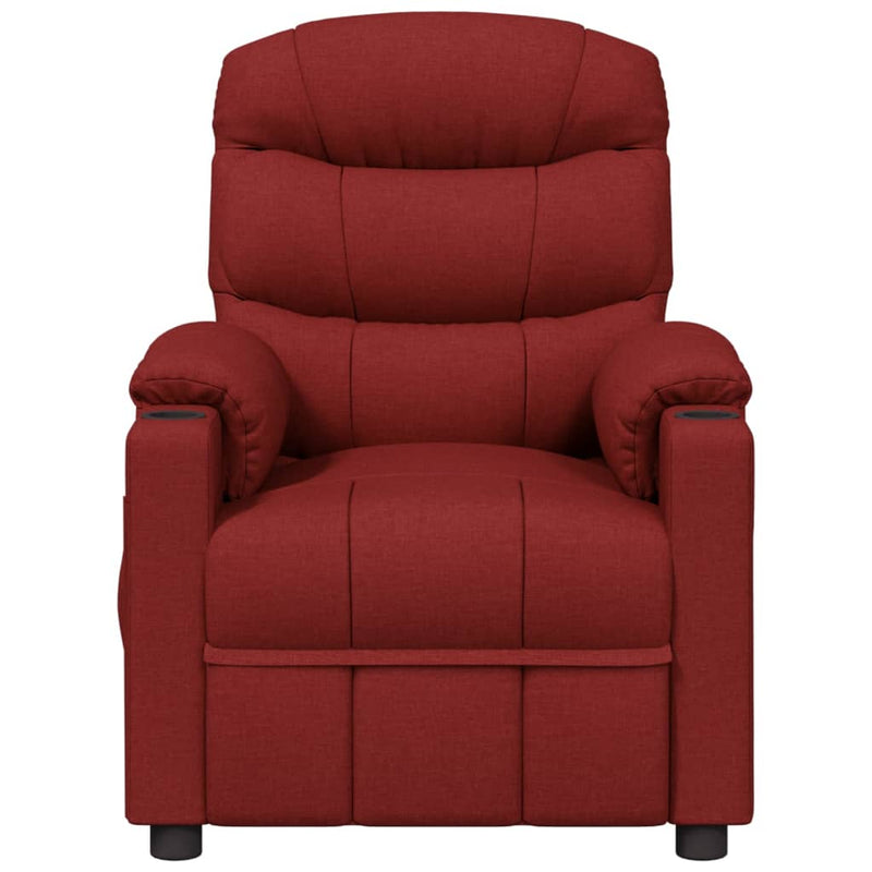 vidaXL bordó dönthető szövet fotel