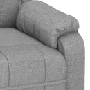 vidaXL világosszürke szövet dönthető fotel