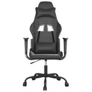 vidaXL fekete műbőr masszázs gamer-szék