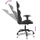 vidaXL fekete műbőr masszázs gamer-szék