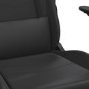 vidaXL fekete műbőr masszázs gamer-szék