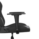 vidaXL fekete műbőr masszázs gamer-szék