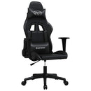 vidaXL fekete műbőr masszázs gamer-szék