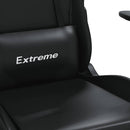 vidaXL fekete műbőr masszázs gamer-szék
