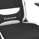 vidaXL fekete és fehér szövet masszázs játékszék