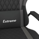 vidaXL fekete és szürke műbőr masszázsjátékszék