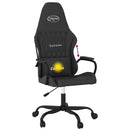 vidaXL fekete műbőr masszázs gamer-szék