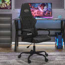 vidaXL fekete műbőr masszázs gamer-szék