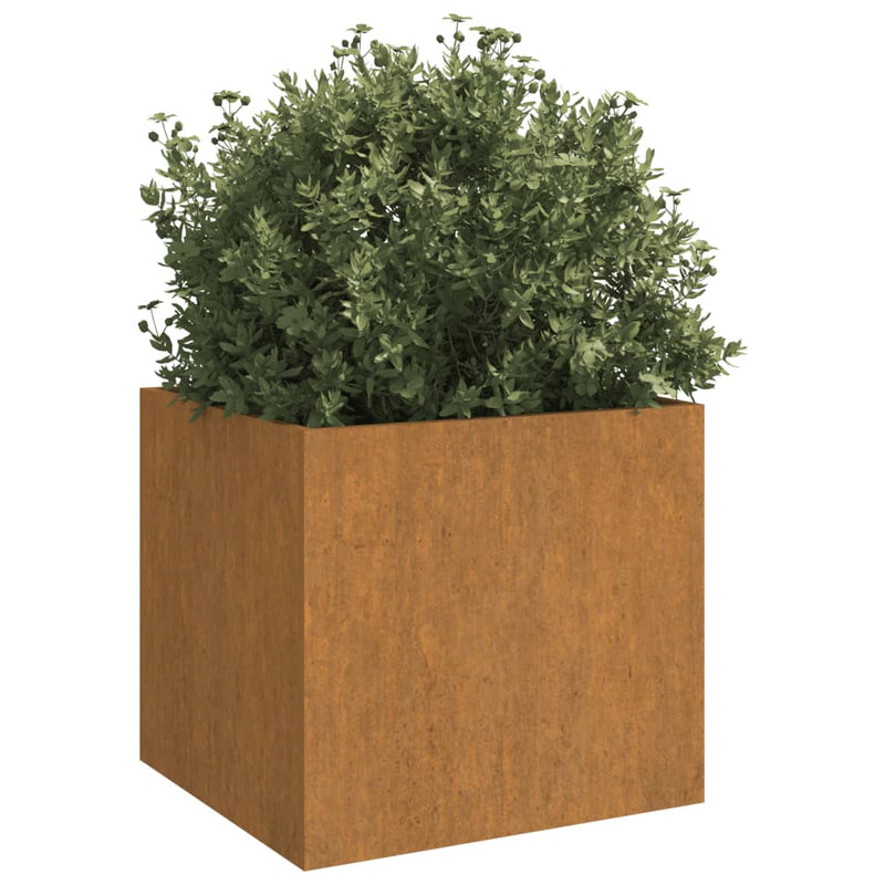vidaXL 2 db corten acél növénytartó 32 x 30 x 29 cm
