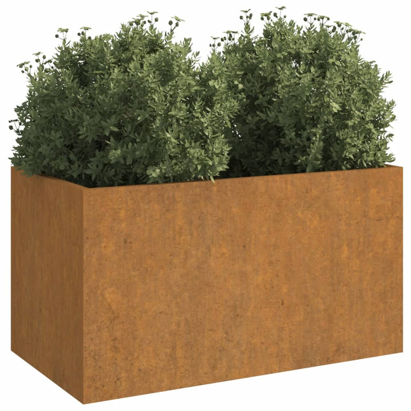 vidaXL corten acél növénytartó 62x40x39 cm