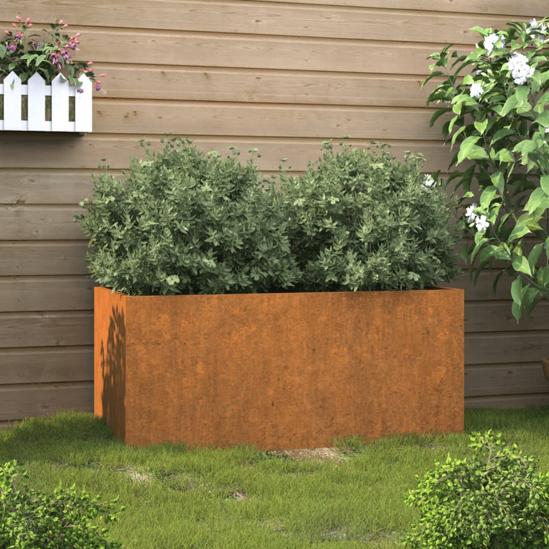 vidaXL corten acél növénytartó 62x40x39 cm