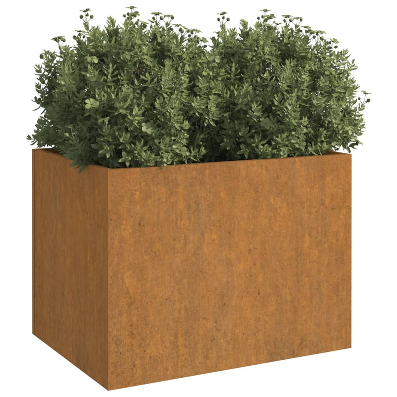 vidaXL corten acél növénytartó 62x47x46 cm