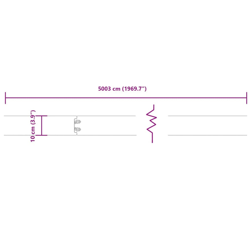 vidaXL 50 db rugalmas corten acél gyepszegély 10 x 103 cm