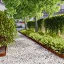vidaXL 50 db rugalmas corten acél gyepszegély 10 x 103 cm