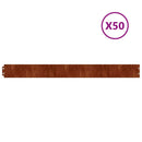 vidaXL 50 db rugalmas corten acél gyepszegély 10 x 103 cm