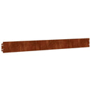 vidaXL 50 db rugalmas corten acél gyepszegély 10 x 103 cm