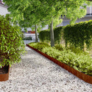 vidaXL Fűszegélyezés 10 pcs 15 x 103 cm Időjárásálló Acél Rozsdás