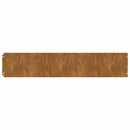 vidaXL 10 db rugalmas corten acél gyepszegély 20 x 103 cm