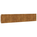 vidaXL 10 db rugalmas corten acél gyepszegély 20 x 103 cm