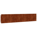 vidaXL 10 db rugalmas corten acél gyepszegély 20 x 103 cm
