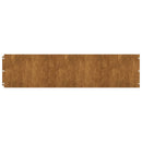 vidaXL 10 db rugalmas corten acél gyepszegély 25 x 103 cm