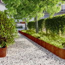 vidaXL Fűszegélyezés 10 pcs 25 x 103 cm Időjárásálló Acél Rozsdás