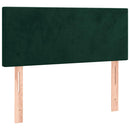 vidaXL sötétzöld bársony fejtámla 80 x 5 x 78/88 cm