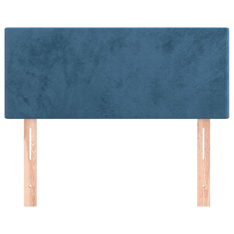 vidaXL sötétkék bársony fejtámla 80 x 5 x 78/88 cm
