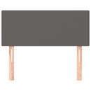 vidaXL szürke műbőr fejtámla 90x5x78/88 cm