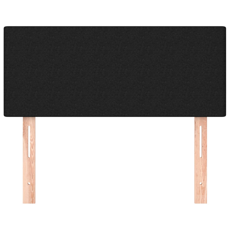 vidaXL fekete szövet fejtámla 100x5x78/88 cm