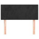 vidaXL fekete bársony fejtámla 100x5x78/88 cm