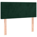 vidaXL sötétzöld bársony fejtámla 100x5x78/88 cm