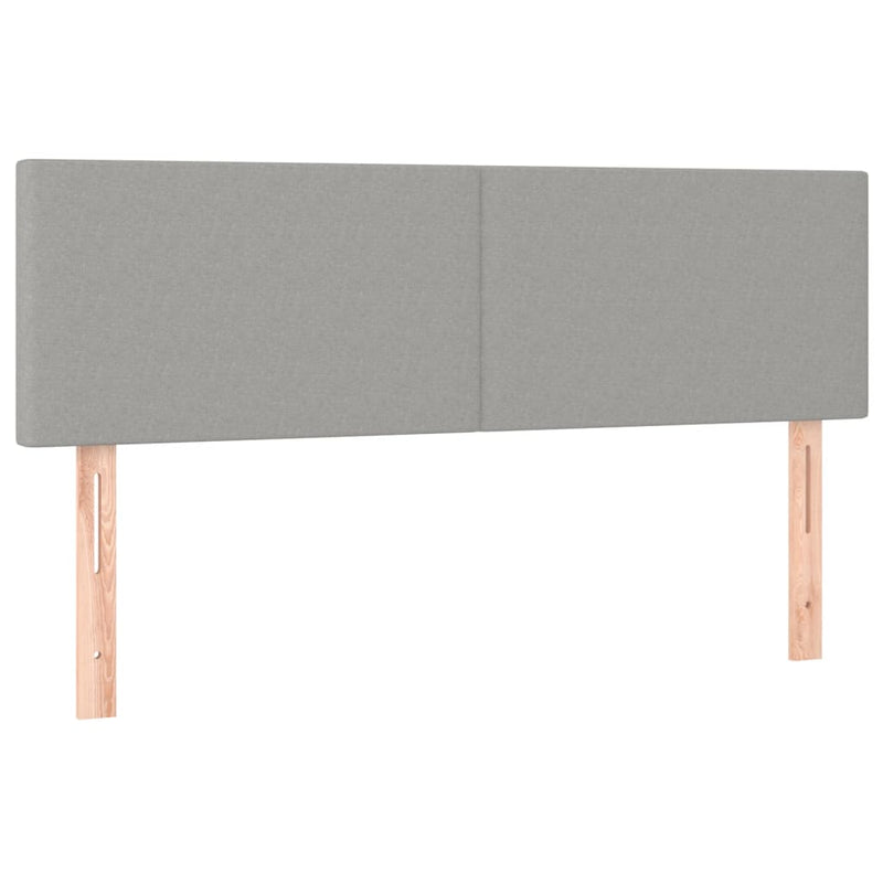 vidaXL 2 db világosszürke szövet fejtámla 72 x 5 x 78/88 cm