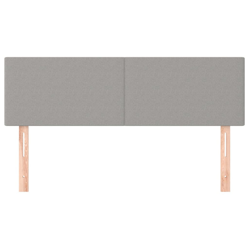 vidaXL 2 db világosszürke szövet fejtámla 72 x 5 x 78/88 cm