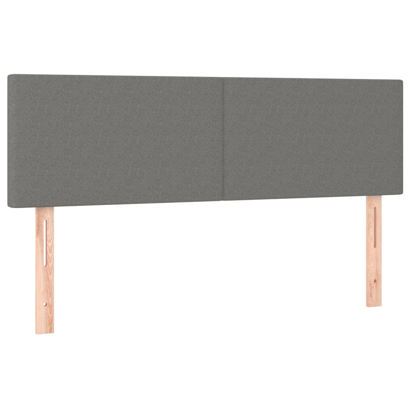 vidaXL 2 db sötétszürke szövet fejtámla 72 x 5 x 78/88 cm